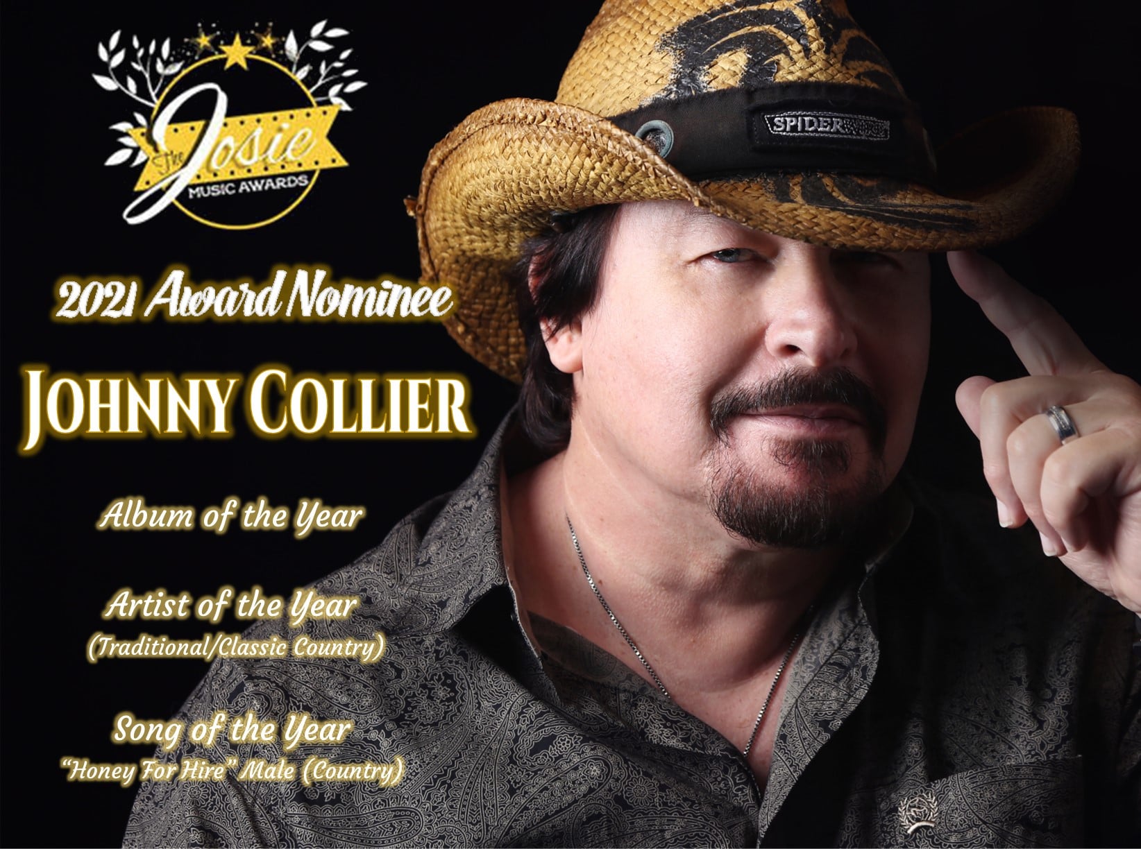 2021 Nominations for Johnny Collier - The Josie Music Awards