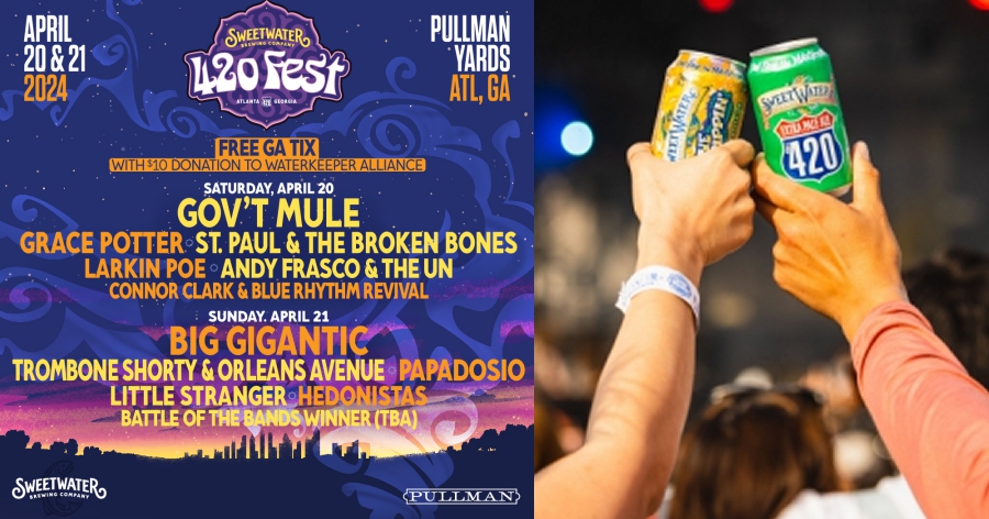 SweetWater 420 Festival Lineup Released! - April 20th and 21st