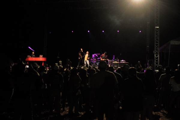 Resurrection, a Journey Tribute Band closes out the 1st day on Main Stage at the Lynchburg Music Festival.