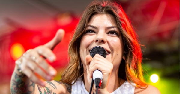 Donna Missal performing Thursday at the 2019 Bonnaroo Music and Arts Festival