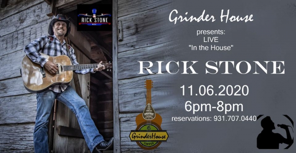 6pm - In the House at the Grinder House - 11/06/2020 - Rick Stone