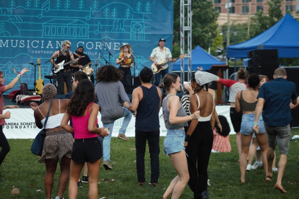 Nashvillians and Tourists alike gathered in Centennial Park in June to enjoy live music with the return of Musicians Corner in 2021.