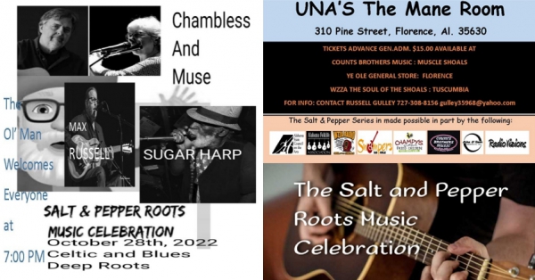 Salt and Pepper Roots Music Celebration - October 28th
