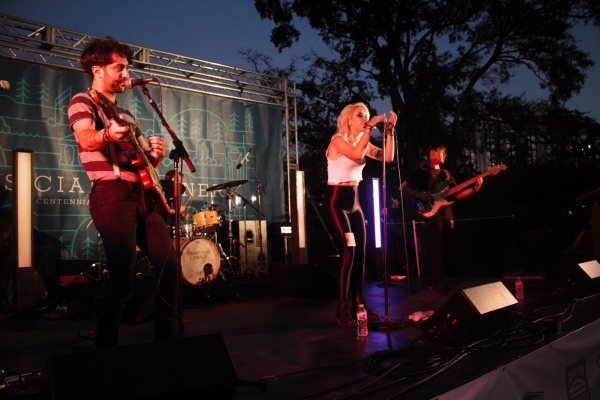 The Foxies performing in 2019 at the Musicians Corner in Centennial Park